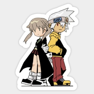 boy and girl Sticker